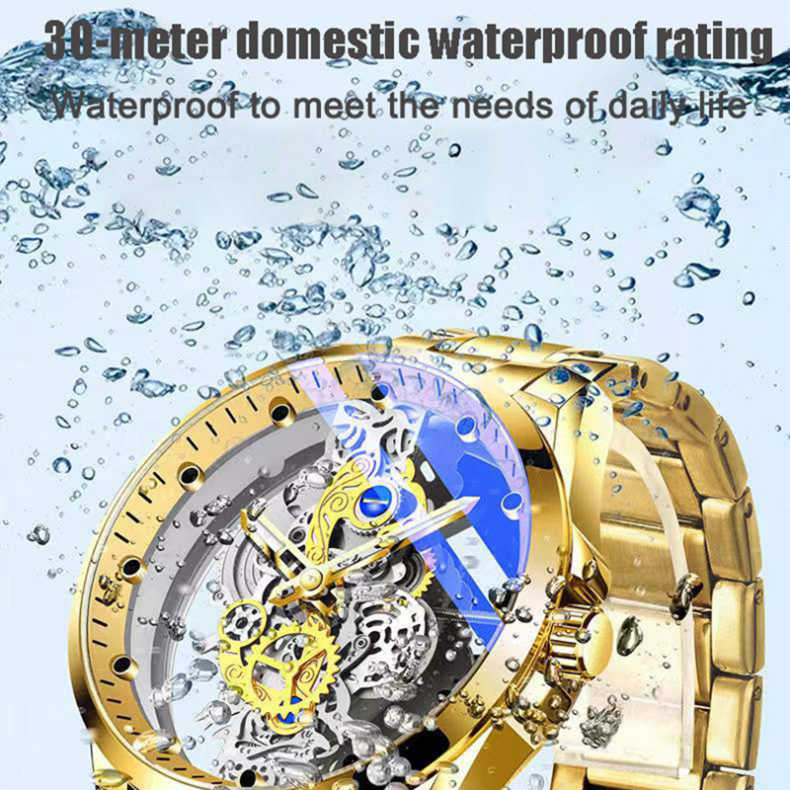 ⌚✨ PROMO FLASH : 50% DE RÉDUCTION ! Montre Squelette Homme Cadran Double Face – Verre Minéral Trempé, Mouvement Quartz & Étanchéité 30 M for une Élégance Mécanique Unique ✨