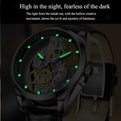 ⌚✨ PROMO FLASH : 50% DE RÉDUCTION ! Montre Squelette Homme Cadran Double Face – Verre Minéral Trempé, Mouvement Quartz & Étanchéité 30 M for une Élégance Mécanique Unique ✨