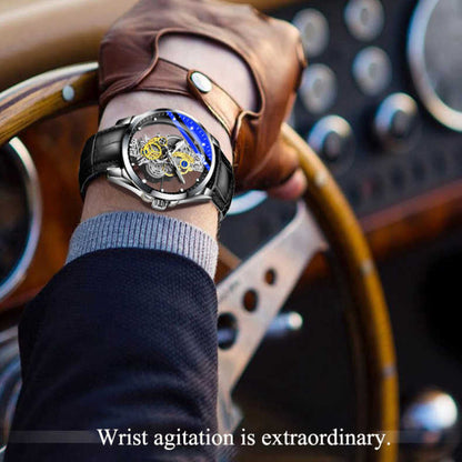 ⌚✨ PROMO FLASH : 50% DE RÉDUCTION ! Montre Squelette Homme Cadran Double Face – Verre Minéral Trempé, Mouvement Quartz & Étanchéité 30 M for une Élégance Mécanique Unique ✨