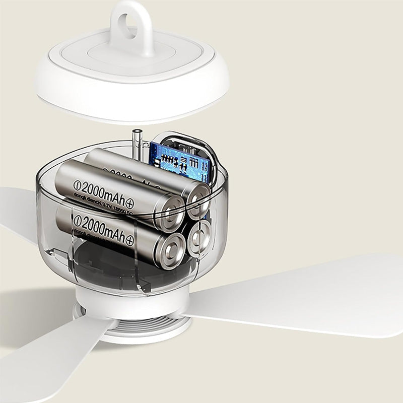 📢50 % DE RÉDUCTION !! ⏰Ventilateur de plafond rechargeable avec éclairage LED🌬️✨