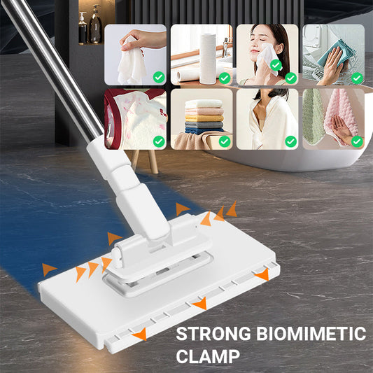 🔥Vente chaude 2025🔥Balai-serpillère anti-poussière jetable avec 4 chiffons réutilisables(🚀 50% de réduction)
