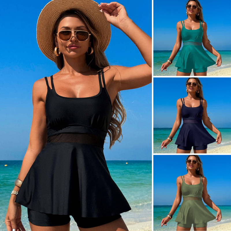 🏖️ Offres Spéciales Été 🌴 Maillot de Bain 2 Pièces Femme Tankini Taille Haute 👙