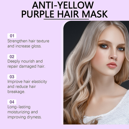 Masque Capillaire Violet Anti-Jaune 💜 Bye-Bye les Reflets Cuivrés! 💜