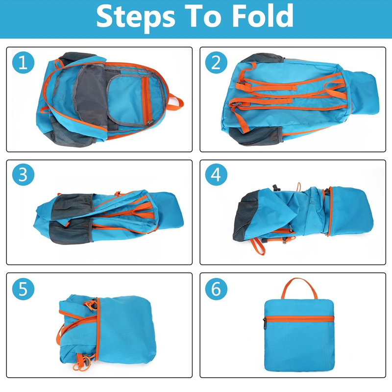 Sac à dos de camping pliable et imperméable