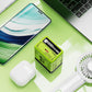 Adaptateur de charge rapide avec câble rétractable et connecteur Type-C