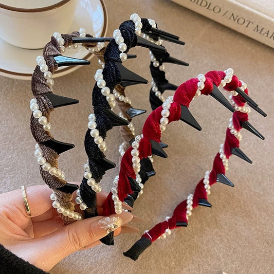 🔥 PROMO ÉCLAIR ! 🔥 Bandeau Perles Artificielles Vintage (-50%)
