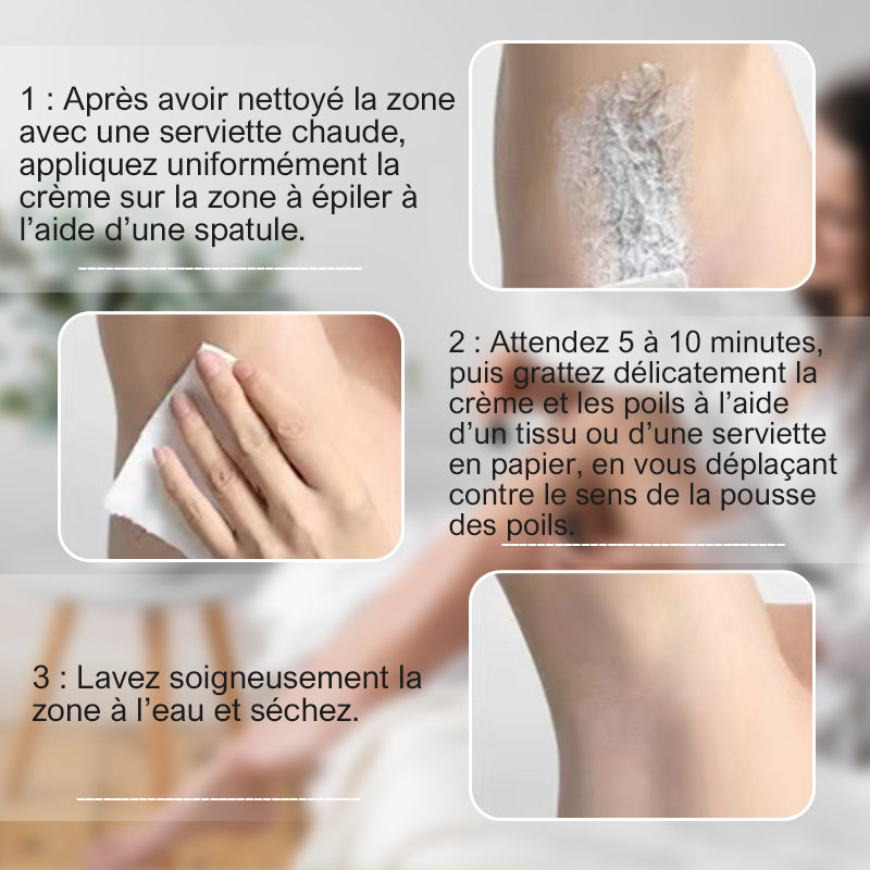 🔥Achetez-en 2 et obtenez-en 1 gratuitement 🎁Crème dépilatoire douce pour hommes et femmes