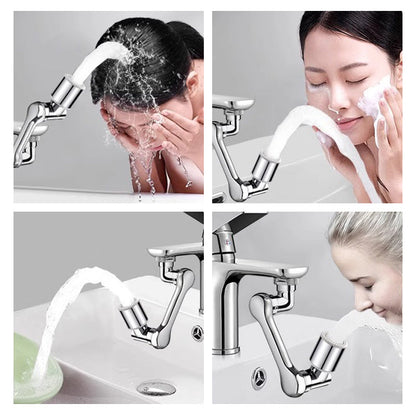 Adaptateur de robinet universel pivotant à 1440° et anti-éclaboussures