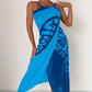 Damen-Badeanzug-Cover-up mit Schmetterlingsmuster