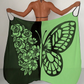 Damen-Badeanzug-Cover-up mit Schmetterlingsmuster
