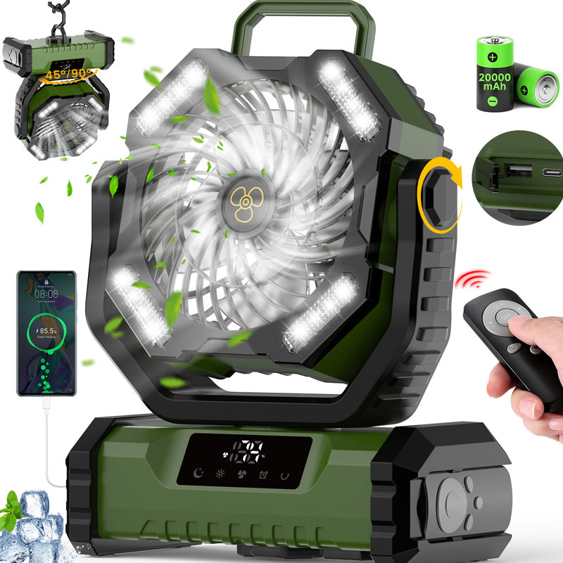 ✨Ventilateur Oscillant Portable avec Télécommande