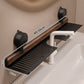 Tablette de salle de bain à ventouses en noyer