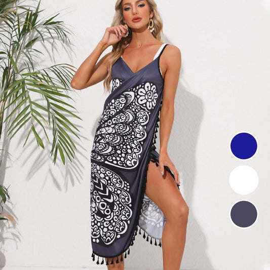 🌈Robe de Plage Femme Une Pièce Sans Dos👗