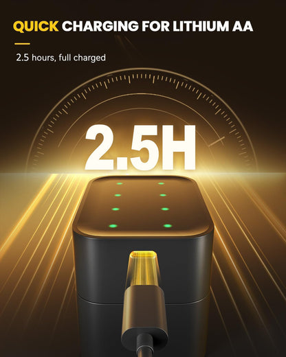 🏆✨ Vente chaude 50% de réduction 🔋 Batterie Li-ion avec boîte de stockage de charge intégrée 💡 Protection contre les surcharges
