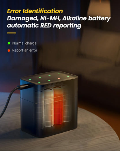 🏆✨ Vente chaude 50% de réduction 🔋 Batterie Li-ion avec boîte de stockage de charge intégrée 💡 Protection contre les surcharges