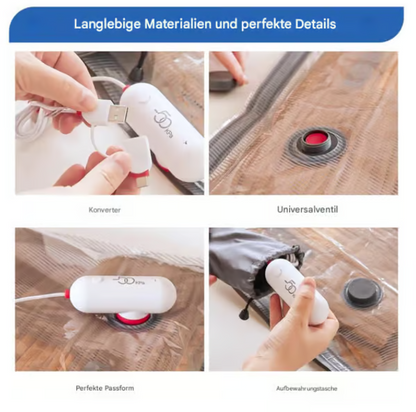 🎁Vente chaude 50% de réduction 🔥6 paquets de sacs de compression sous vide électriques USB - Gagnez de l'espace, voyagez léger !