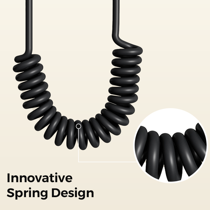 Câble de Charge Rapide Rétractable à Ressort 4-en-1