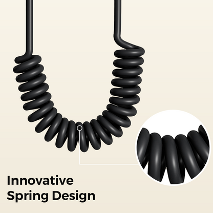 Câble de Charge Rapide Rétractable à Ressort 4-en-1