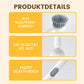 Brosse de nettoyage rotative à long manche pour vaisselle et casseroles.