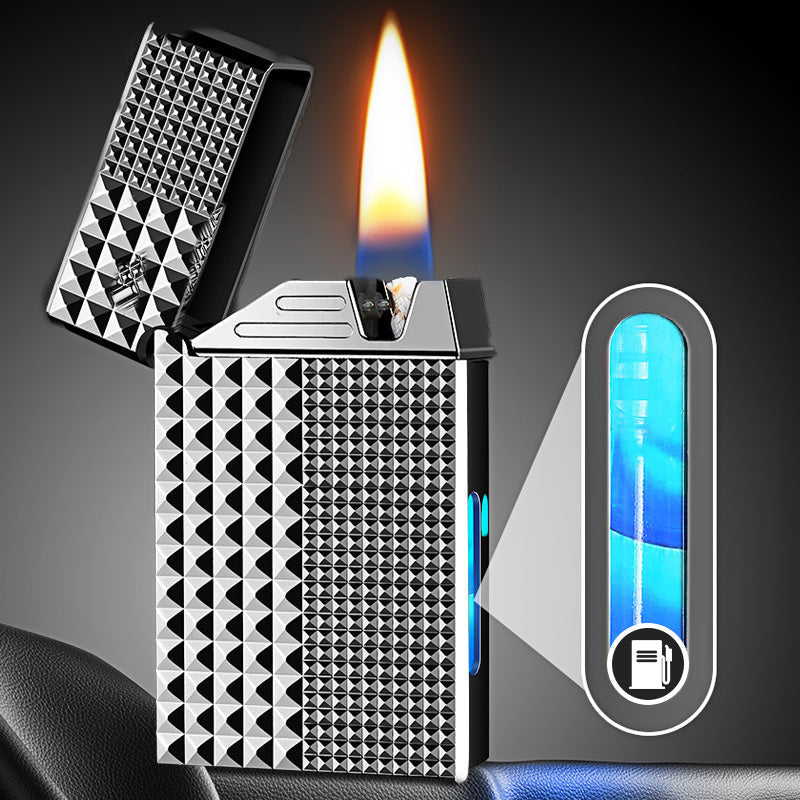 🎁50% de réduction pour une durée limitée⏳Briquet électrique hybride coupe - vent à huile à commande vocale intelligente Black Tech