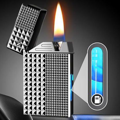 🎁50% de réduction pour une durée limitée⏳Briquet électrique hybride coupe - vent à huile à commande vocale intelligente Black Tech
