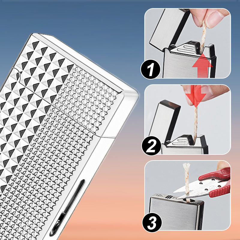 🎁50% de réduction pour une durée limitée⏳Briquet électrique hybride coupe - vent à huile à commande vocale intelligente Black Tech