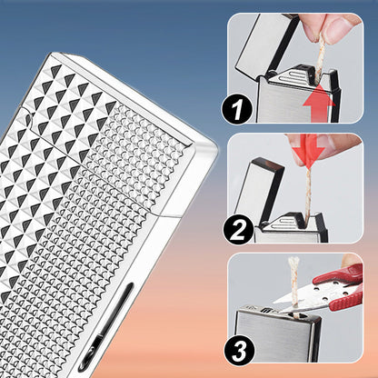 🎁50% de réduction pour une durée limitée⏳Briquet électrique hybride coupe - vent à huile à commande vocale intelligente Black Tech