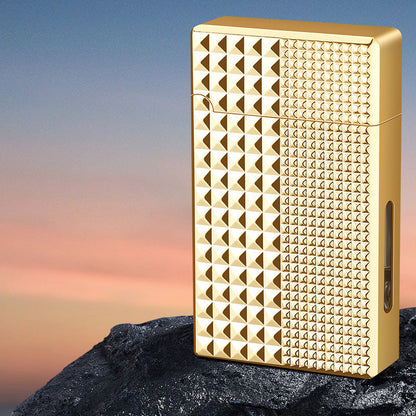 🎁50% de réduction pour une durée limitée⏳Briquet électrique hybride coupe - vent à huile à commande vocale intelligente Black Tech