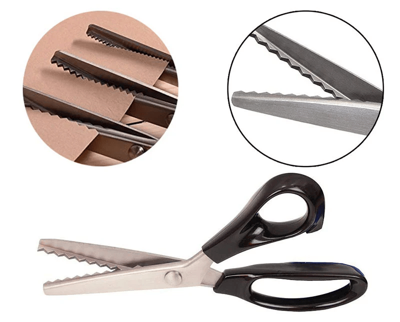 ✂️ 50% DE RÉDUCTION! 🧵 Ciseaux zig-zag inox – Lames dentelées & anti-effilochage ✨