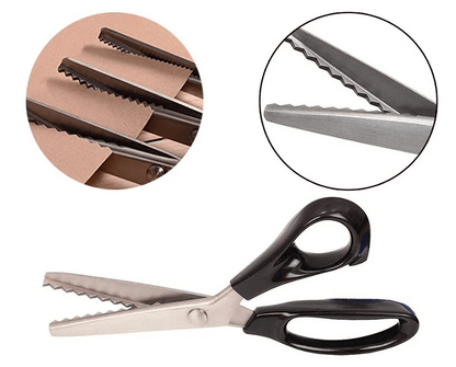 ✂️ 50% DE RÉDUCTION! 🧵 Ciseaux zig-zag inox – Lames dentelées & anti-effilochage ✨