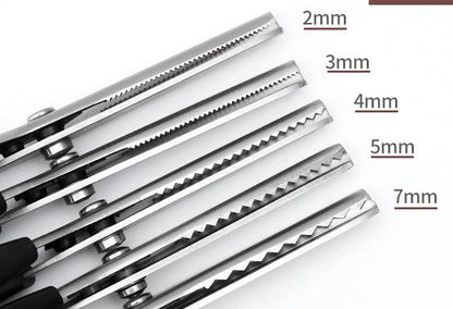 ✂️ 50% DE RÉDUCTION! 🧵 Ciseaux zig-zag inox – Lames dentelées & anti-effilochage ✨