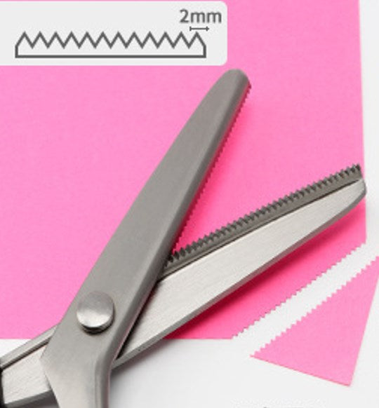 ✂️ 50% DE RÉDUCTION! 🧵 Ciseaux zig-zag inox – Lames dentelées & anti-effilochage ✨
