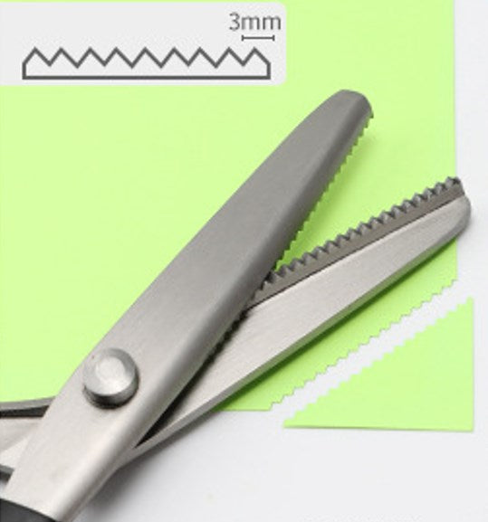 ✂️ 50% DE RÉDUCTION! 🧵 Ciseaux zig-zag inox – Lames dentelées & anti-effilochage ✨