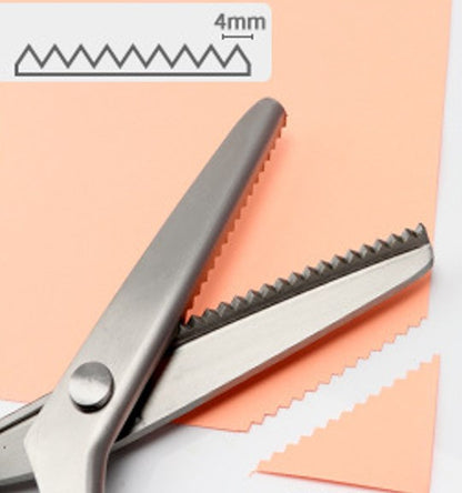 ✂️ 50% DE RÉDUCTION! 🧵 Ciseaux zig-zag inox – Lames dentelées & anti-effilochage ✨