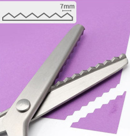 ✂️ 50% DE RÉDUCTION! 🧵 Ciseaux zig-zag inox – Lames dentelées & anti-effilochage ✨