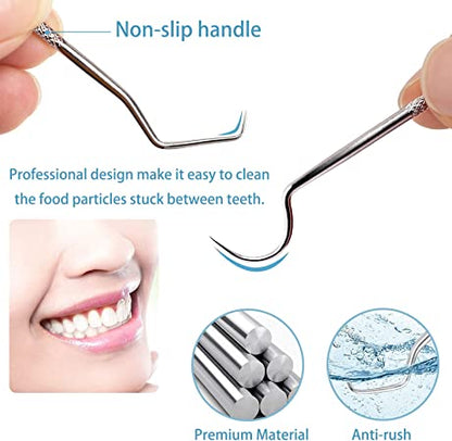 Ensemble de Cure-Dents Réutilisables en Inox🦷Durable & Hygiénique