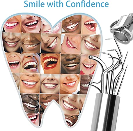 🔥-50 % aujourd’hui ! Ensemble de Cure-Dents Réutilisables en Inox 🦷 Durable & Hygiénique
