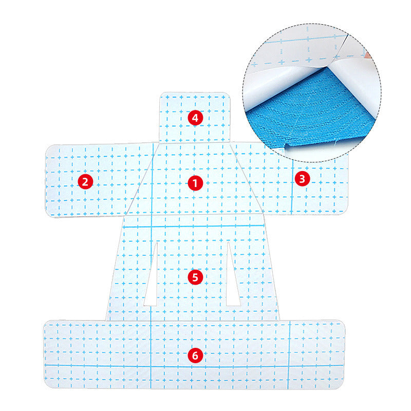 Bandes kinésiologiques élastiques prédécoupées pour le soutien des épaules