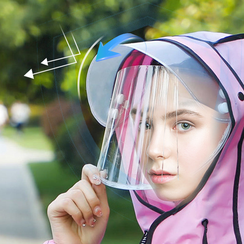 Imperméable à capuche réutilisable avec masque pour adultes✨