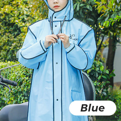 Imperméable à capuche réutilisable avec masque pour adultes✨