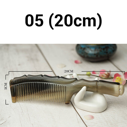 💇‍♂️💖Peine de cuerno natural hecho a mano🌿