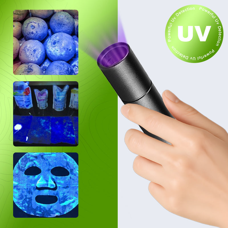 🌟 Achetez 2, obtenez 1 gratuit ! 🔦🌿 Lampe UV à lumière noire pour inspection des légumes