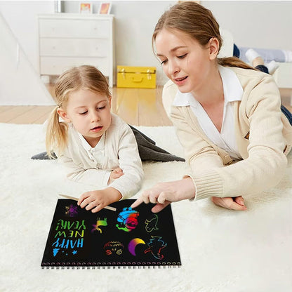 Carnet créatif Rainbow Scratch Art