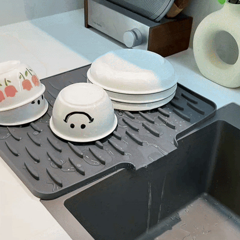 Tapis de drainage en silicone multifonctionnel et pliable