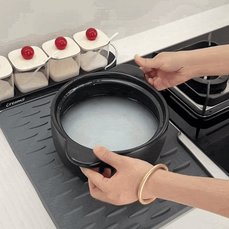 Tapis de drainage en silicone multifonctionnel et pliable