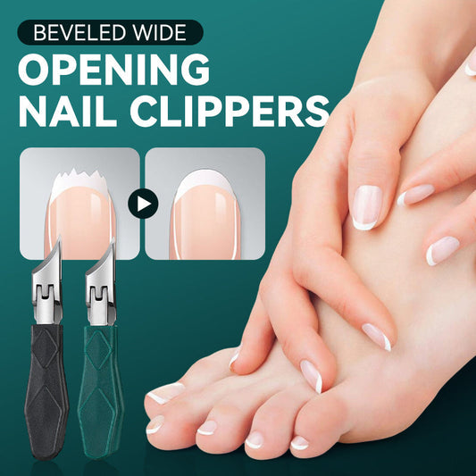 Coupe-ongles à large ouverture et bords biseautés⚡