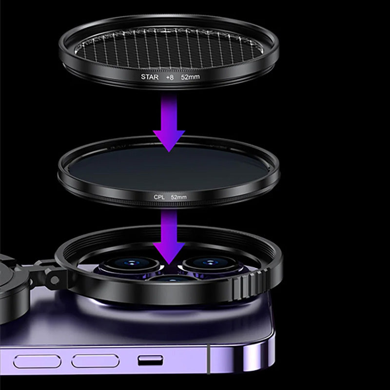 📸Objectif magnétique 2-en-1 avec filtre CPL & filtre étoile