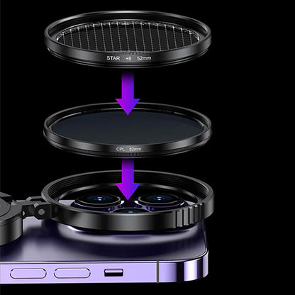 📸Objectif magnétique 2-en-1 avec filtre CPL & filtre étoile