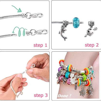 🎄 Vente de Noël anticipée -50% 🎁 Kit de fabrication de bracelets charmants