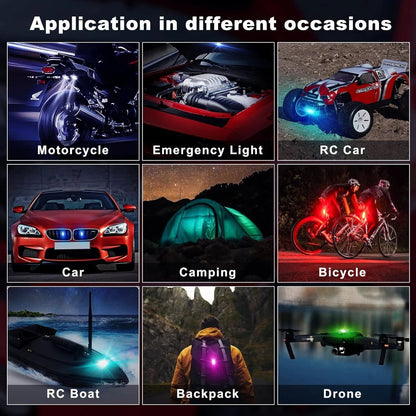 💡🛒 -60% ! 🚗 Lampes LED Sans Fil 8 Couleurs – Batterie 90 mAh, Étanche & Télécommande pour Voiture, Drone & Camping.